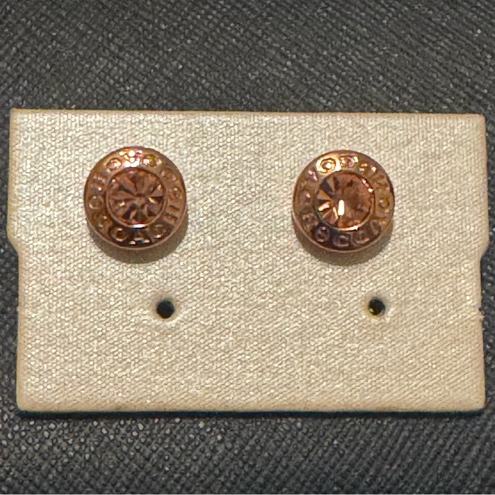 Coach Gold Stud Earrings